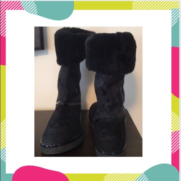 Coach Shoes - Coach Nikole Black Patent Boot